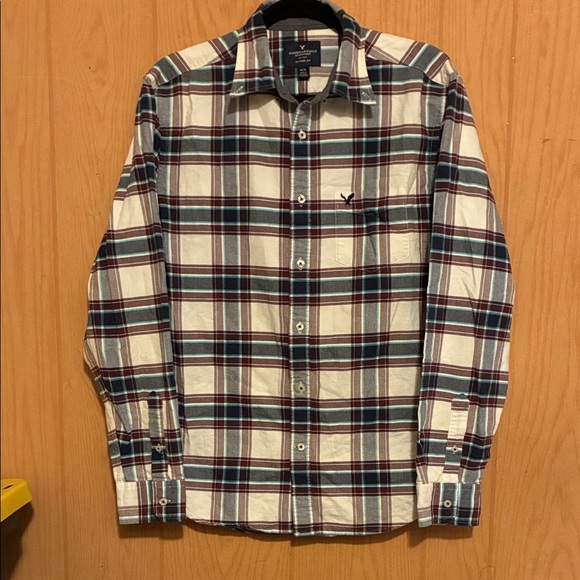 American Eagle Outfitters Other - American Eagle Outfitters Men's Plaid Shirt - White, Blue, Red. Ventige